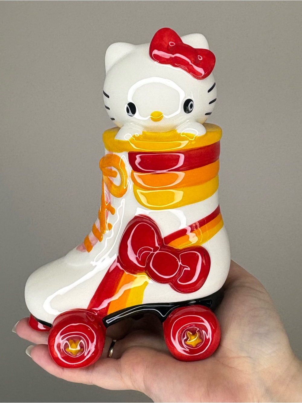 Hello Kitty Sanrio Roller Skate Ceramic Figure By Blue Sky